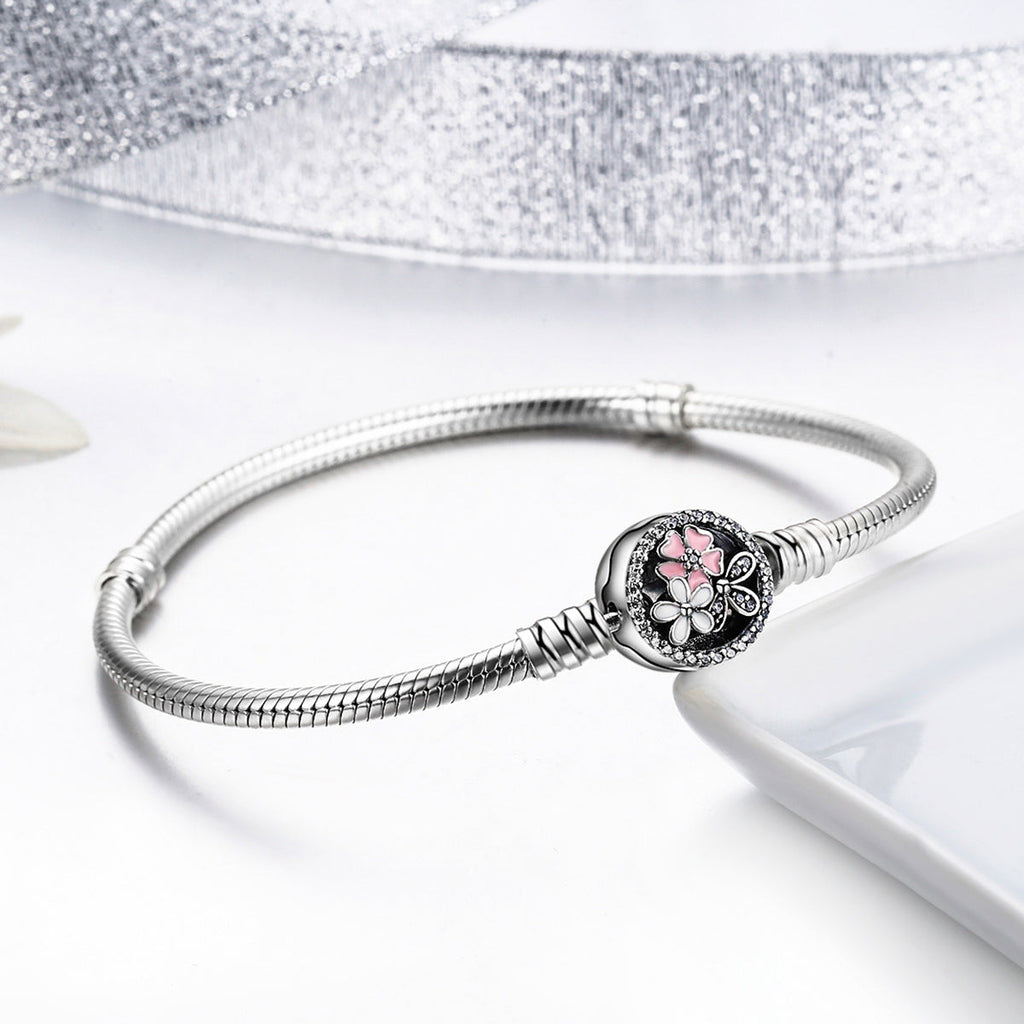 925 Sterling Silver Bracelet 18CM for Women