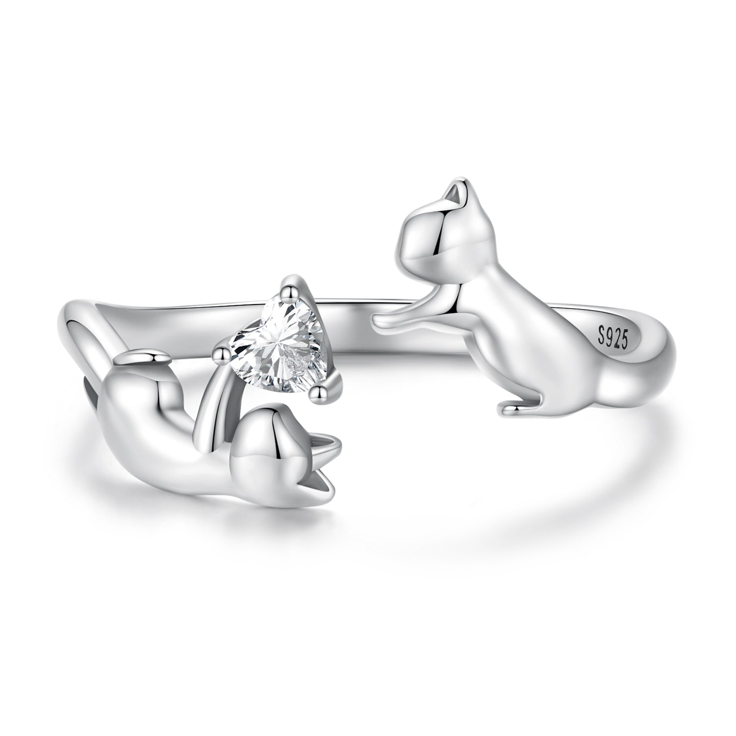 925 Sterling Silver 3mm Pavé Setting CZ Ring