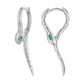 925 Sterling Silver Earrings with CZ in Pavé Setting