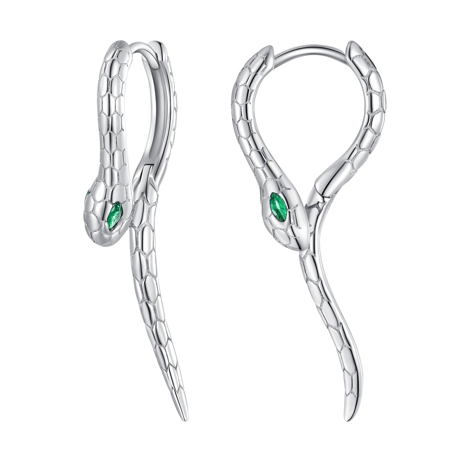 925 Sterling Silver Earrings with CZ in Pavé Setting