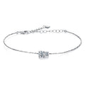 925 Sterling Silver 0.2 Carat Genuine Moissanite Bracelet for Women