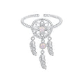 925 Sterling Silver Nano Opal Stone Ring for Women