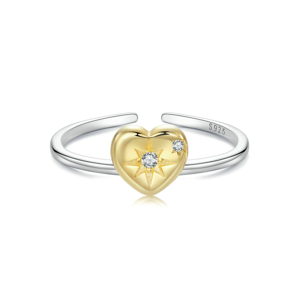 925 Sterling Silver Plated White Gold Pavé Setting CZ Ring for Women
