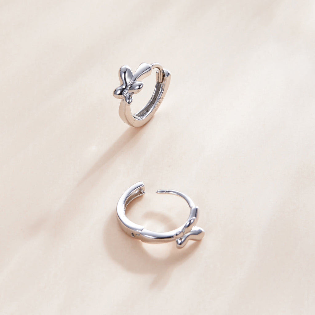 925 Sterling Silver Plated Platinum Earrings for Women