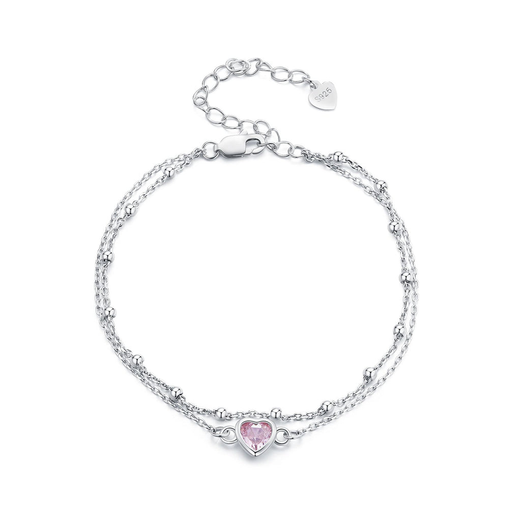S925 Sterling Silver Pavé CZ Plated Bracelet for Women