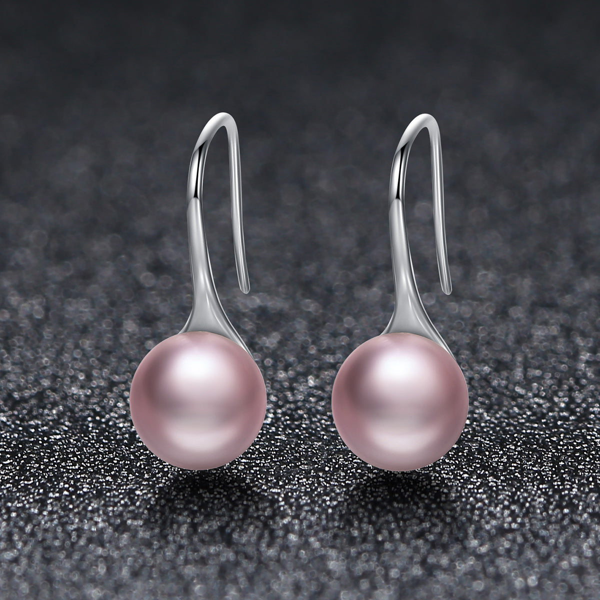 925 Sterling Silver Oxidized Pearl Earrings for Women