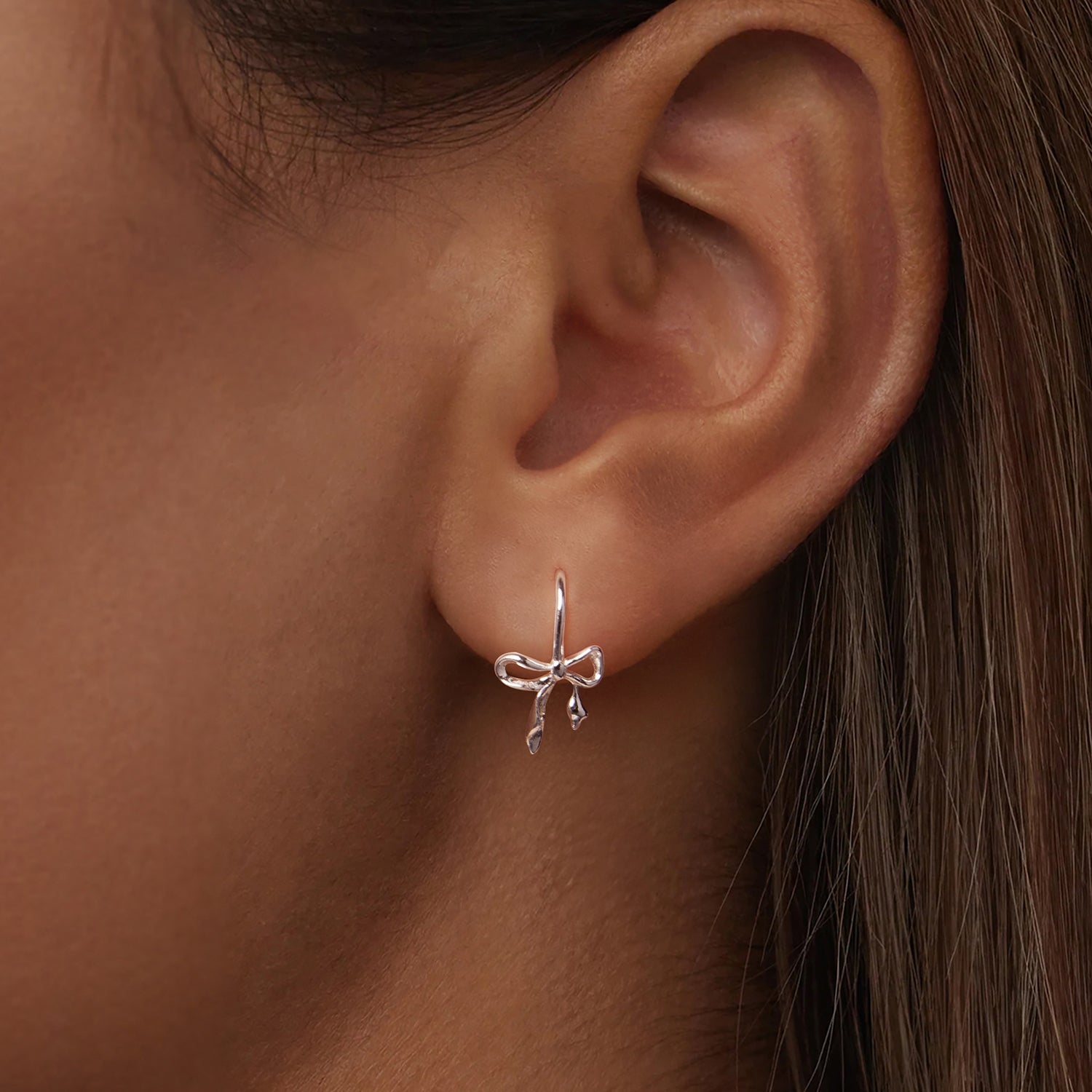925 Sterling Silver Earrings 1.8cm x 1.0cm for Women