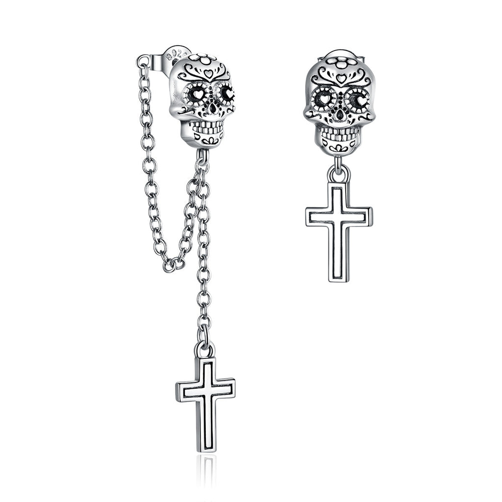 S925 Sterling Silver Oxidized Earrings for Women