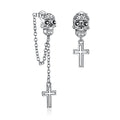 S925 Sterling Silver Oxidized Earrings for Women