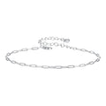925 Sterling Silver Plated White Gold Adjustable Bracelet for Women