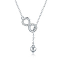 925 Sterling Silver Adjustable Necklace 38-45cm for Women
