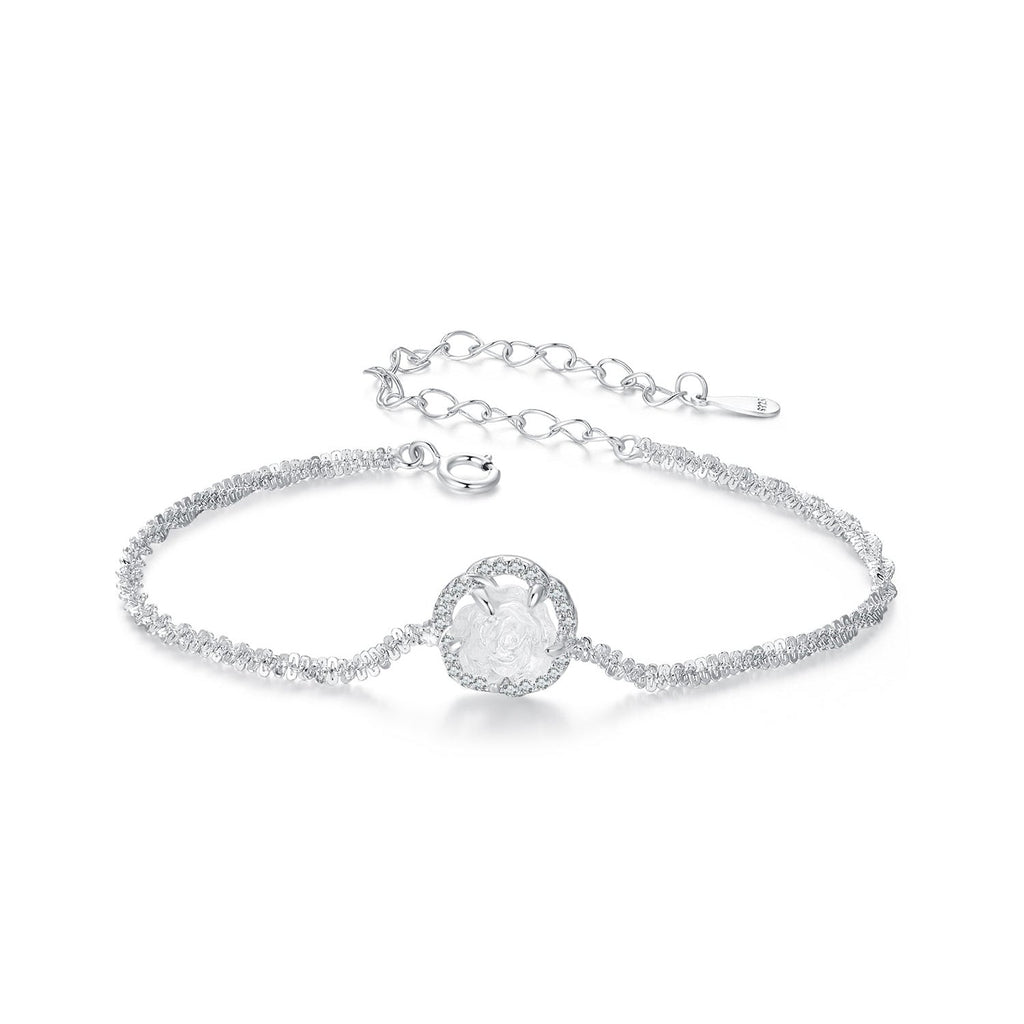 925 Sterling Silver Bracelet 150mm with CZ and Resin