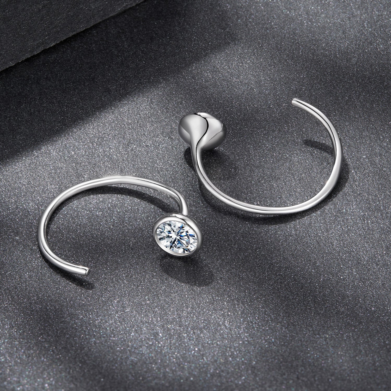 925 Sterling Silver Moissanite 0.3 Carat Earrings for Women