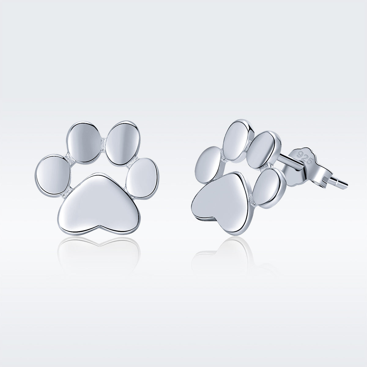 925 Sterling Silver Platinum Plated Earrings for Women