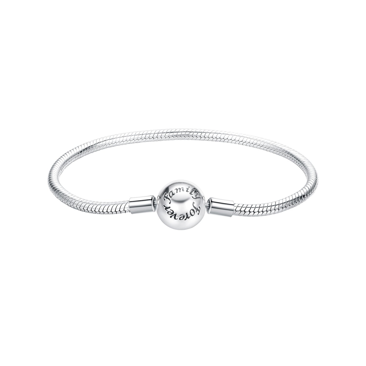 925 Sterling Silver Oxidized Silver White Gold 14.0mm Bracelet for Women