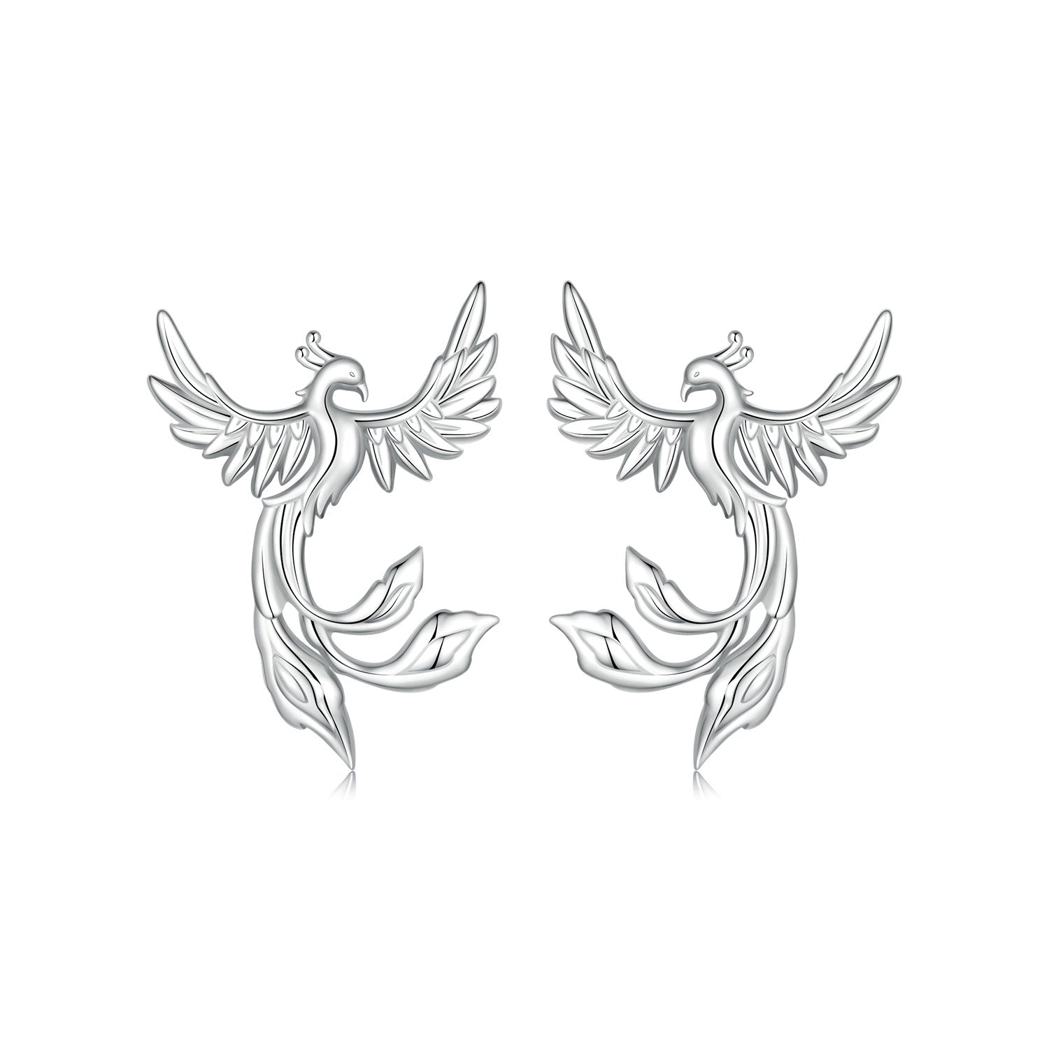 925 Sterling Silver Plated White Gold Earrings for Women