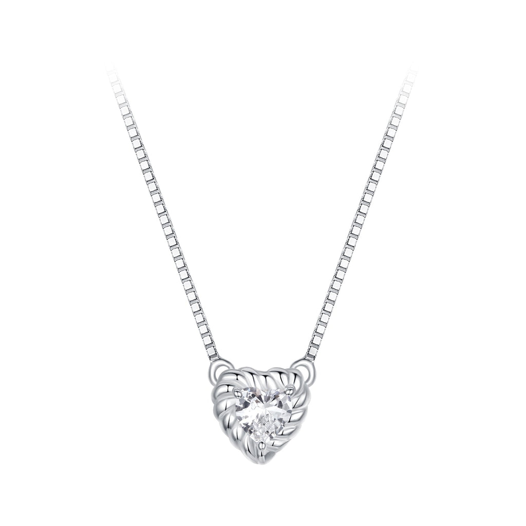 925 Sterling Silver 4mm 0.245ct Moissanite Necklace for Women