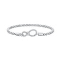 925 Sterling Silver Infinity Love Bracelet for Women - Size 17.0
