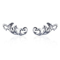 925 Sterling Silver Oxidized Silver Earrings for Women