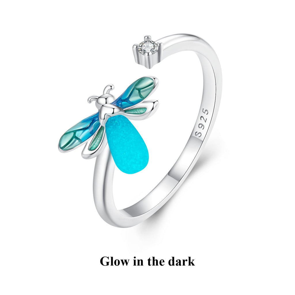 925 Sterling Silver White Gold Plated Enamel Pavé Setting CZ Ring