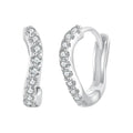 925 Sterling Silver Pavé CZ Earrings for Women
