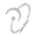 925 Sterling Silver Ring with Pavé Setting CZ