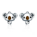 925 Sterling Silver Earrings 1.1*1.2cm for Women