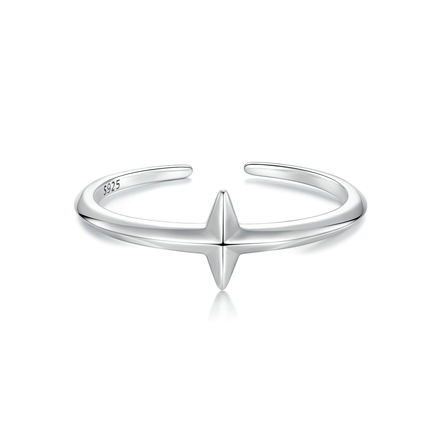 925 Sterling Silver Oxidized Silver 0.12cm Ring for Men