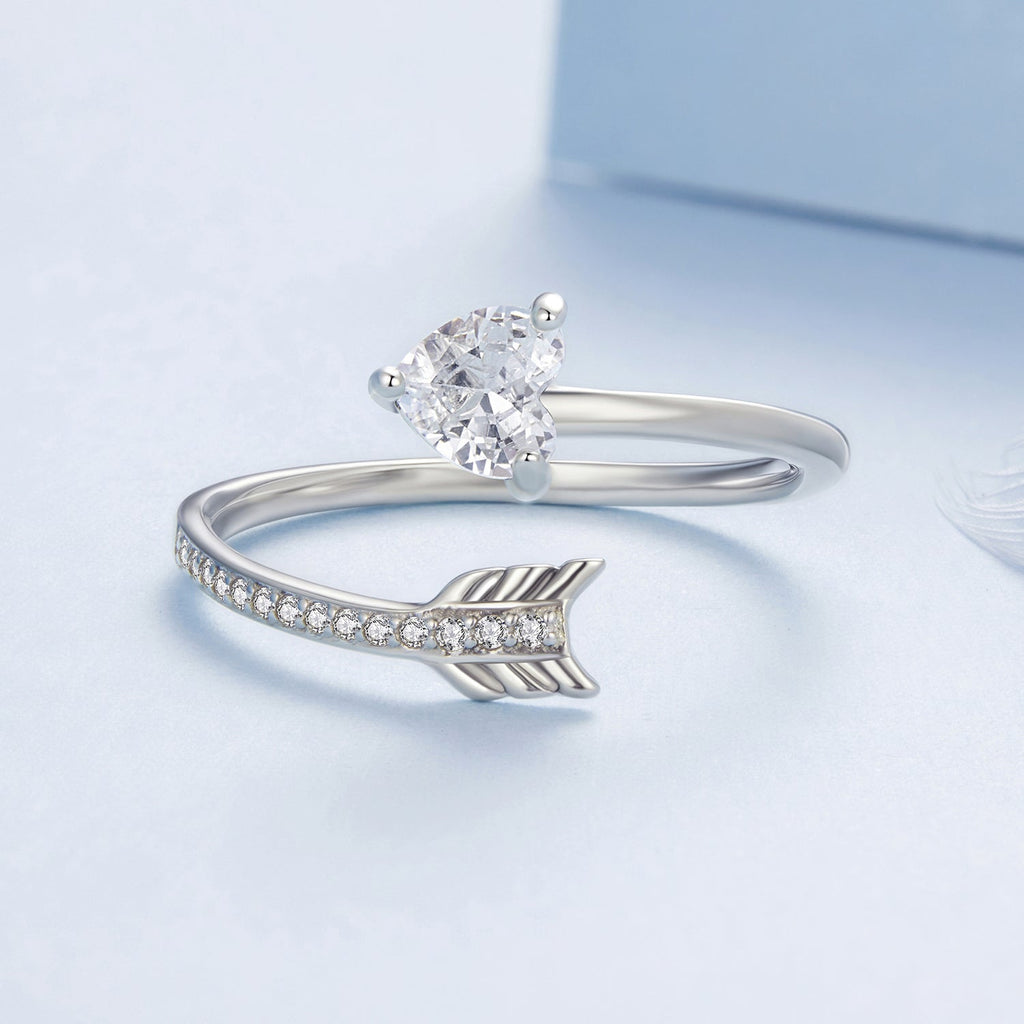 925 Sterling Silver Oxidized Pavé Setting CZ Ring