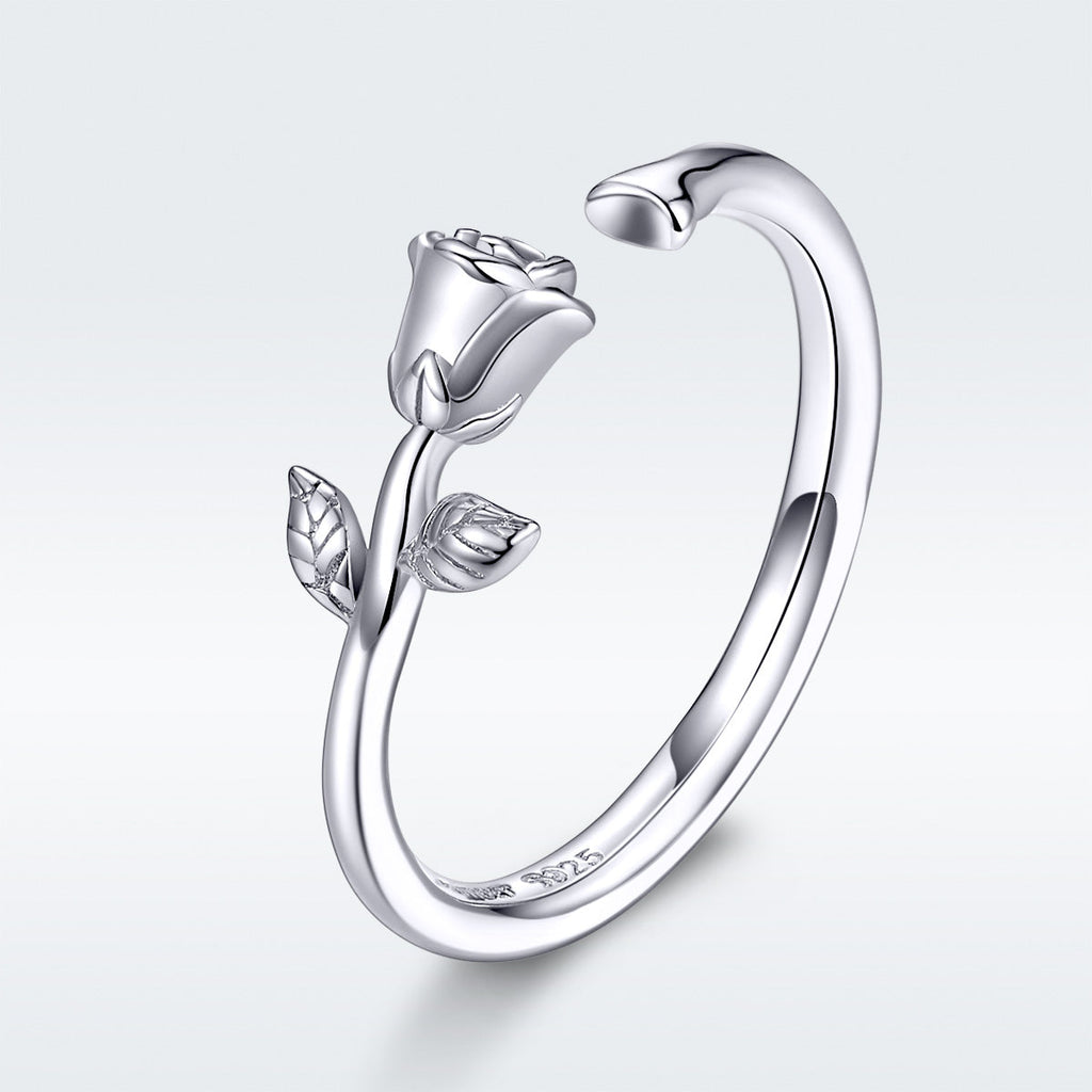 S925 Sterling Silver Platinum Plated Ring for Women
