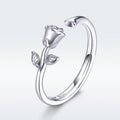 S925 Sterling Silver Platinum Plated Ring for Women
