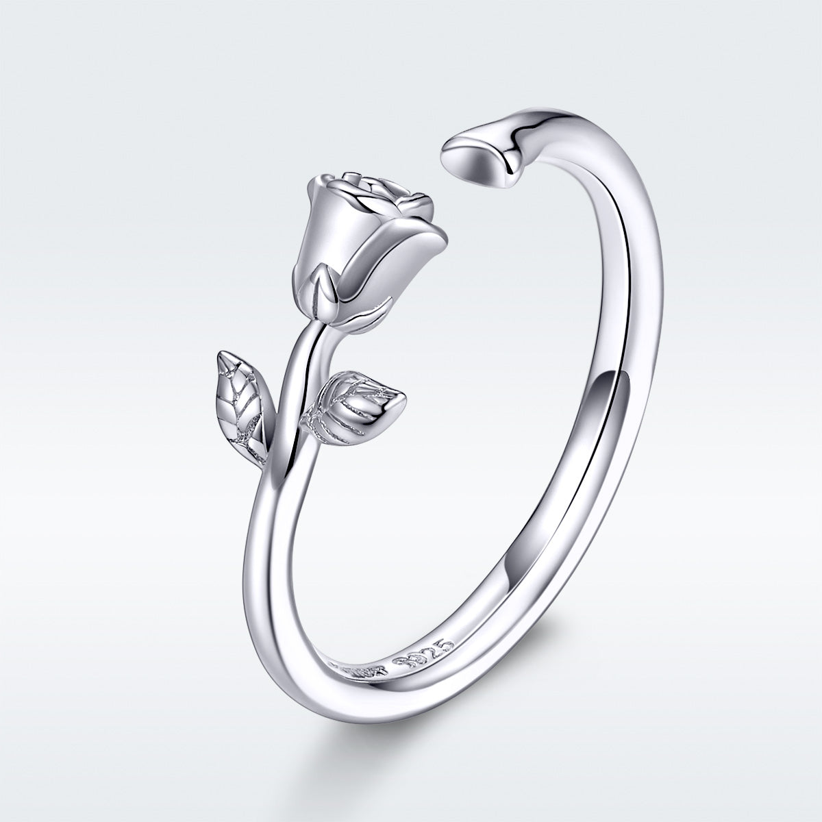 S925 Sterling Silver Platinum Plated Ring for Women