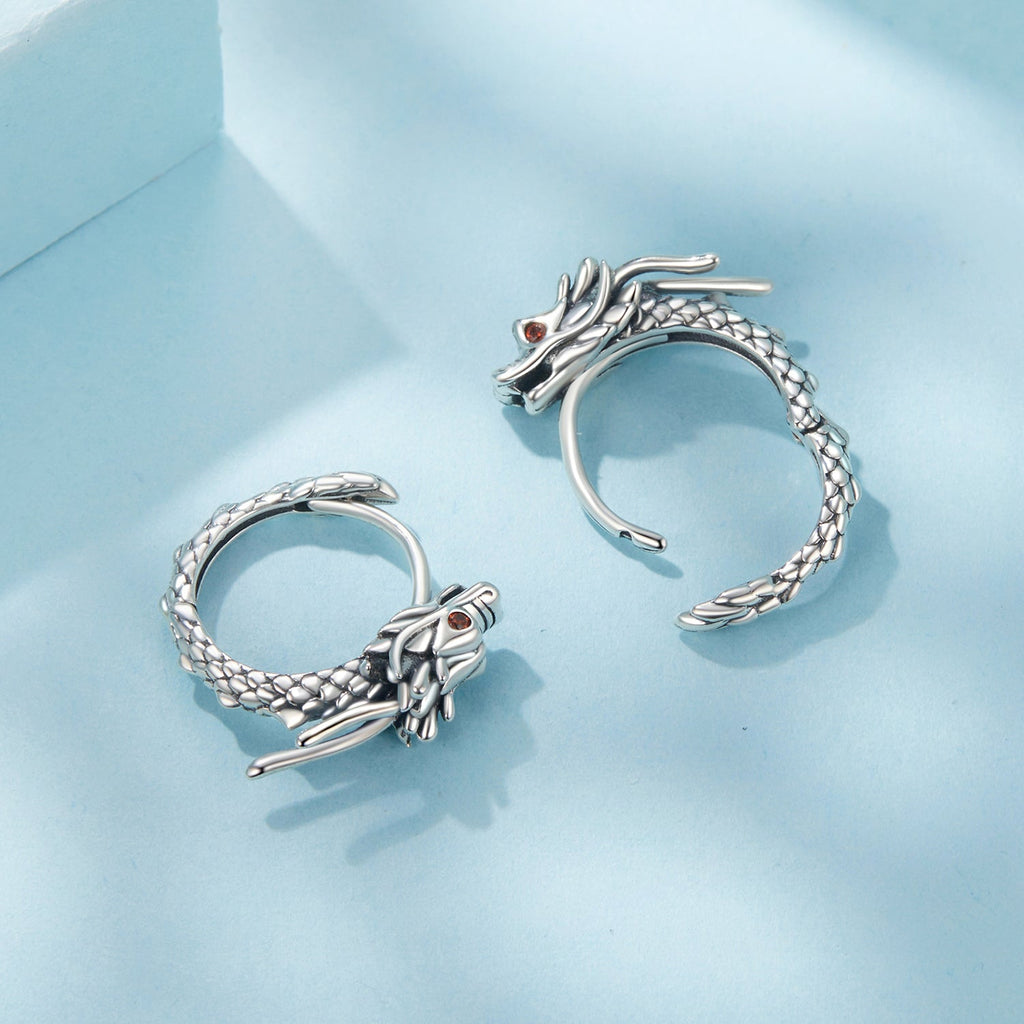 925 Sterling Silver Pave Setting CZ Oxidized Earrings for Women
