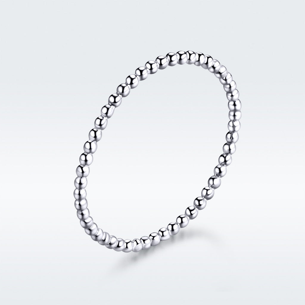 925 Sterling Silver+Plated Platinum Ring Size 6 for Women