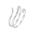 925 Sterling Silver Oxidized Silver Adjustable Ring for Men
