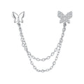 S925 Sterling Silver 40mm Pavé CZ Earrings