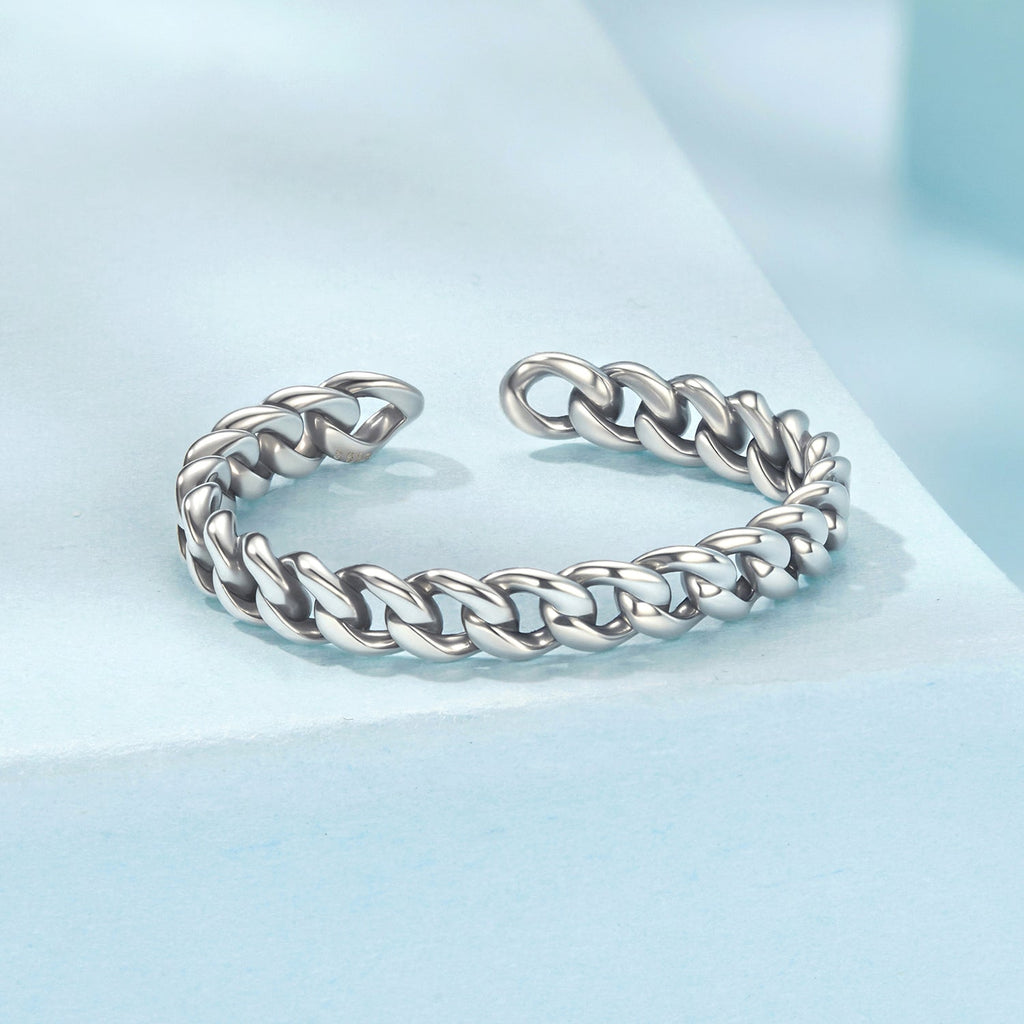 925 Sterling Silver Oxidized Silver Ring for Women