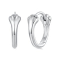 925 Sterling Silver Plated White Gold Earrings for Women