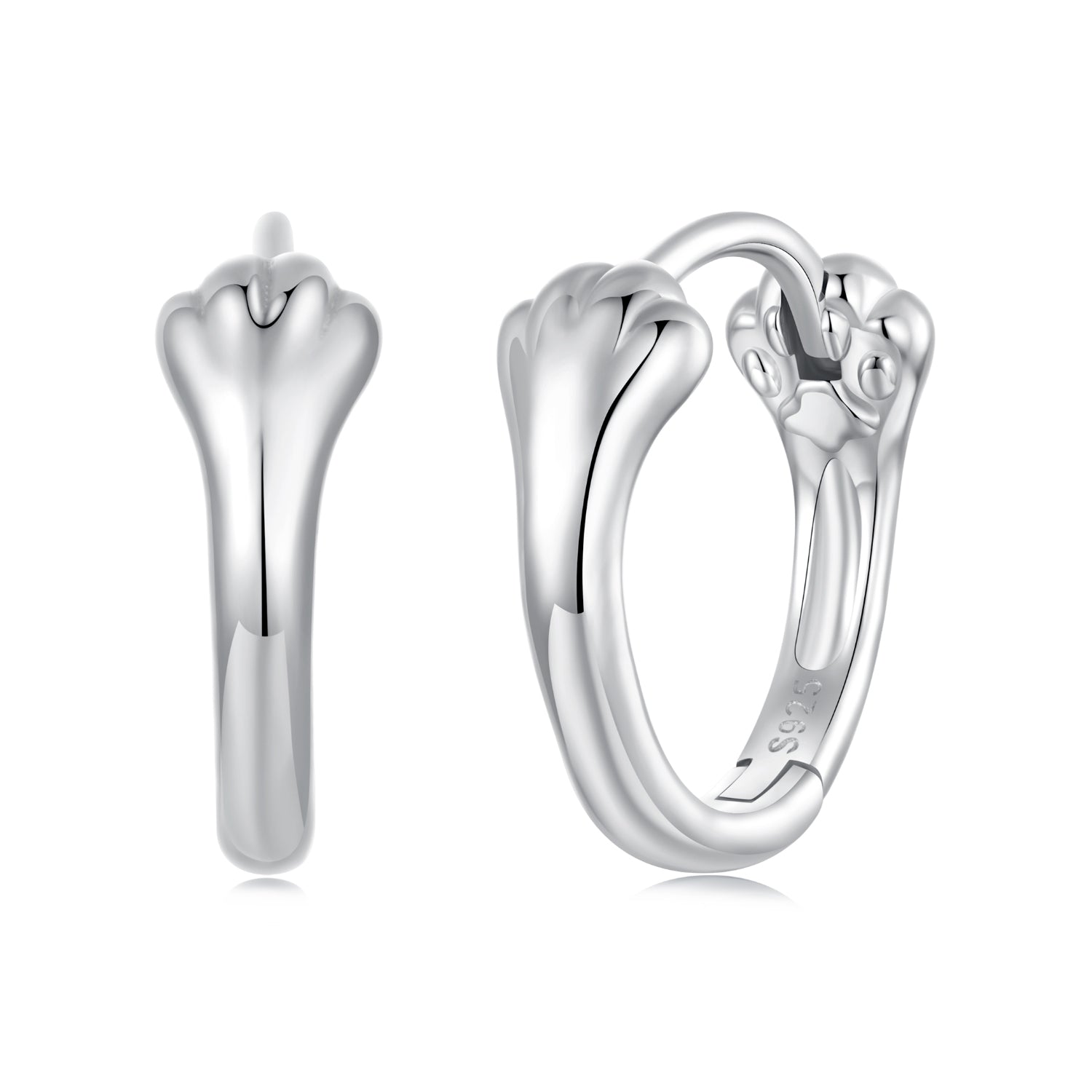 925 Sterling Silver Plated White Gold Earrings for Women