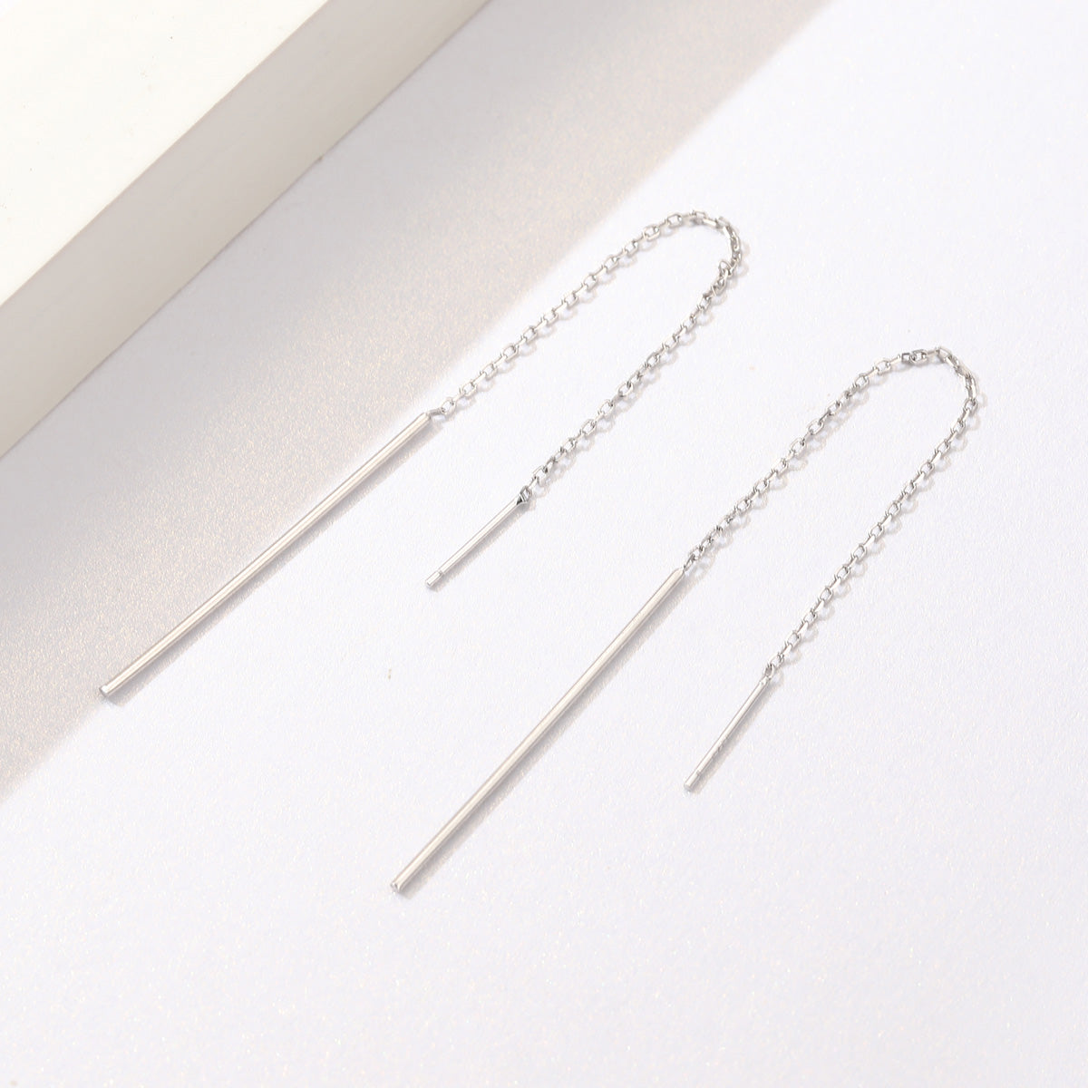 925 Sterling Silver Plated Platinum Earrings