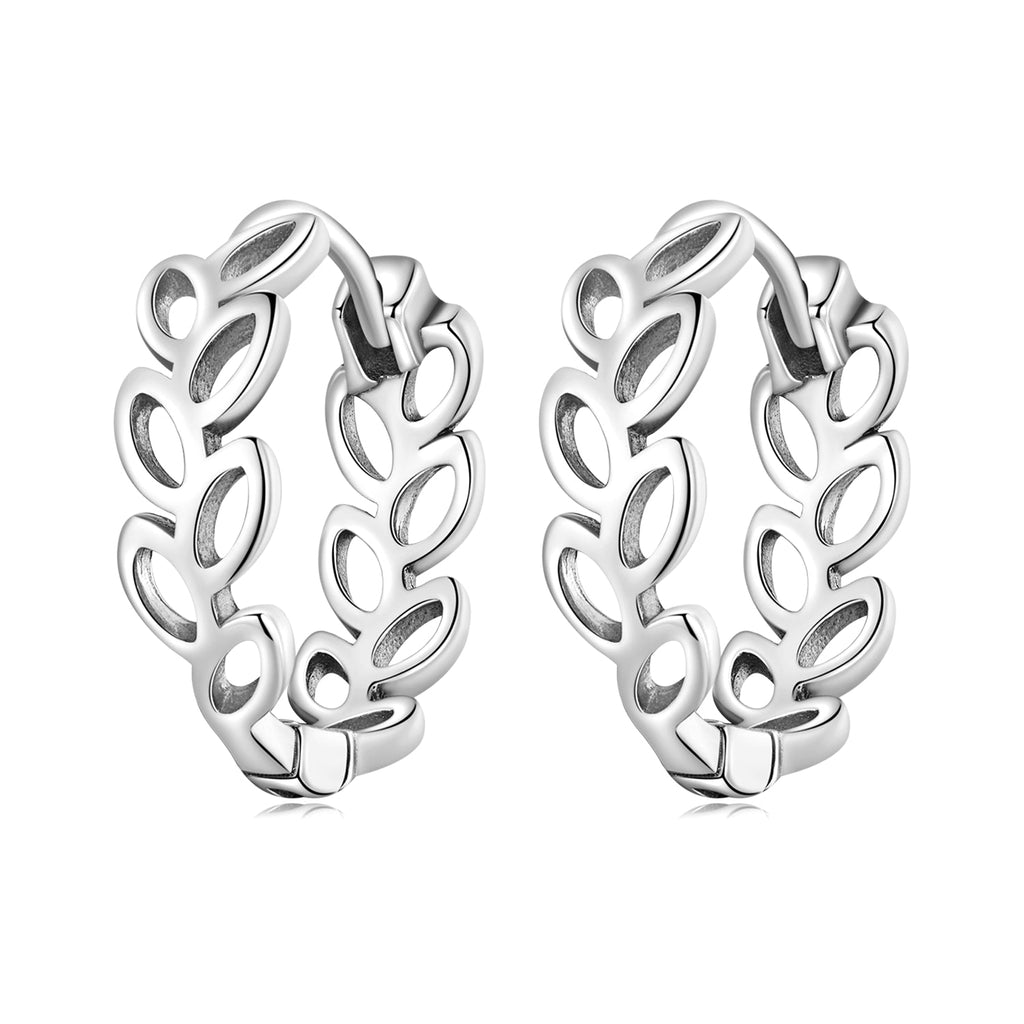 925 Sterling Silver Earrings 1.3*0.4cm for Women
