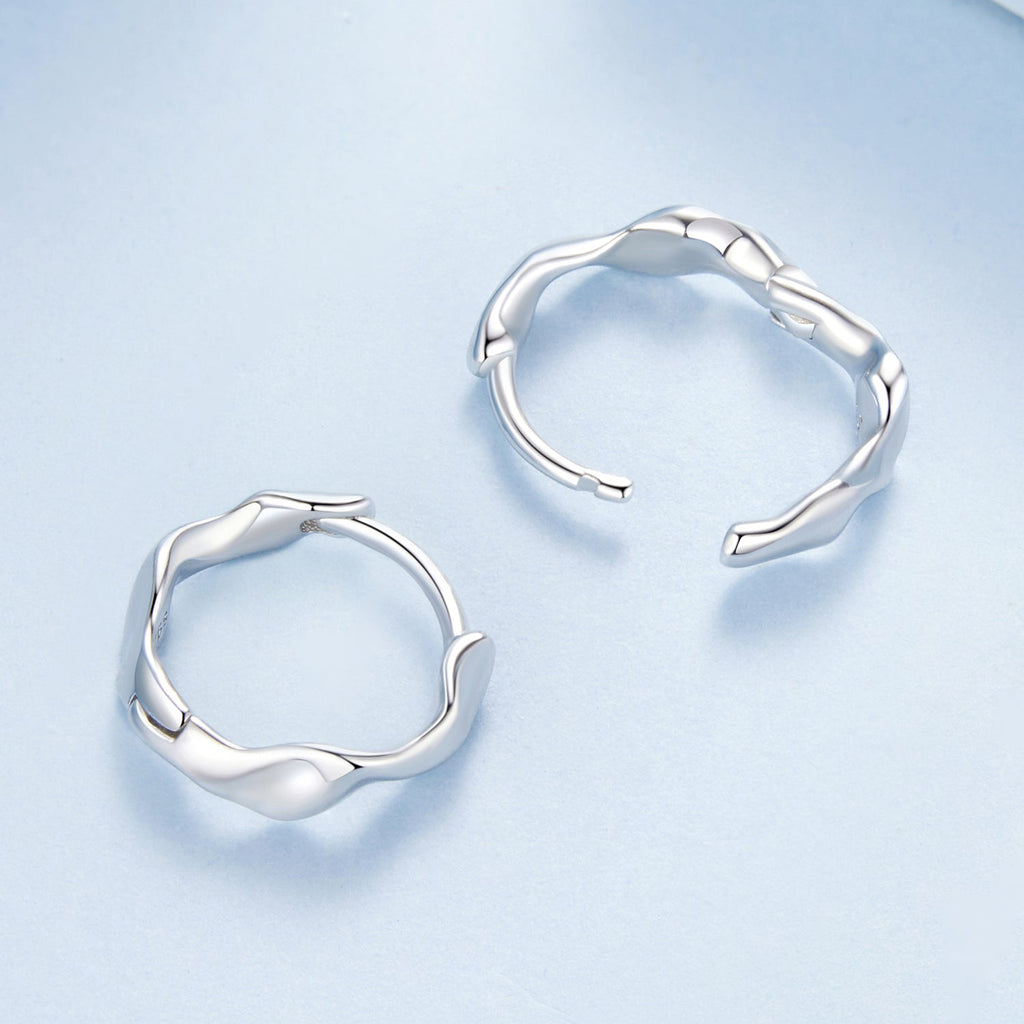 925 Sterling Silver White Gold Plated Earrings