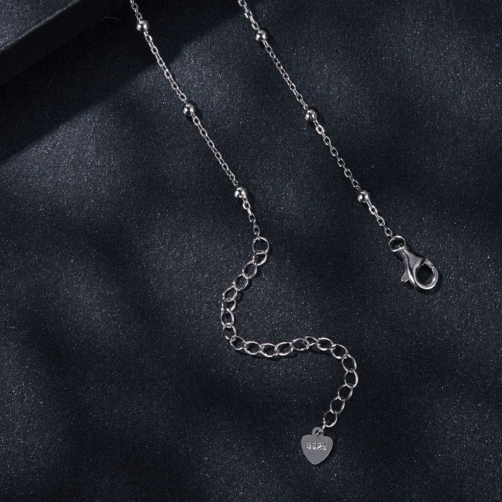 925 Sterling Silver 3mm Moissanite Necklace for Women