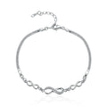 925 Sterling Silver Bracelet 22CM for Women