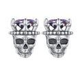 925 Sterling Silver Earrings with Pavé Setting CZ 10*9mm for Women