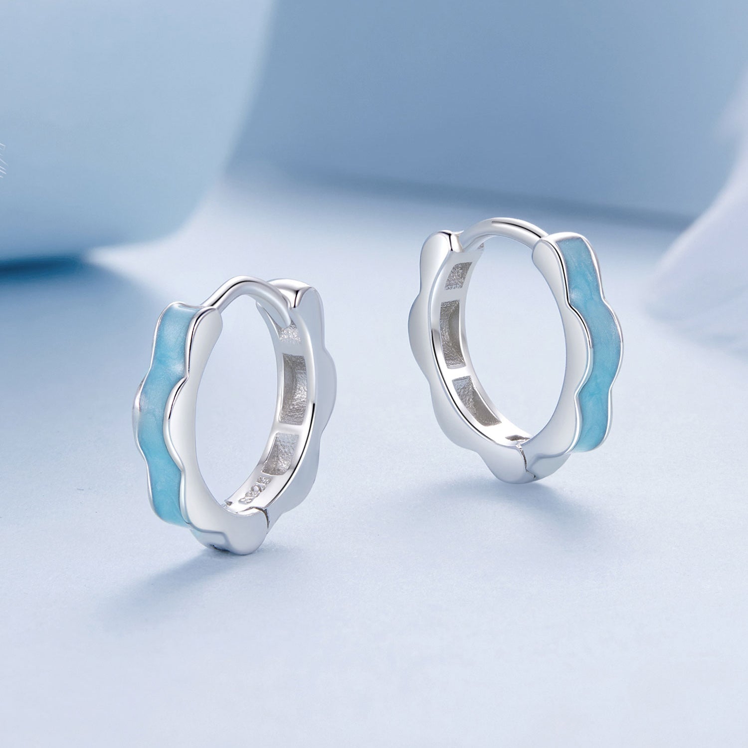 925 Sterling Silver Enamel Plated Earrings for Women