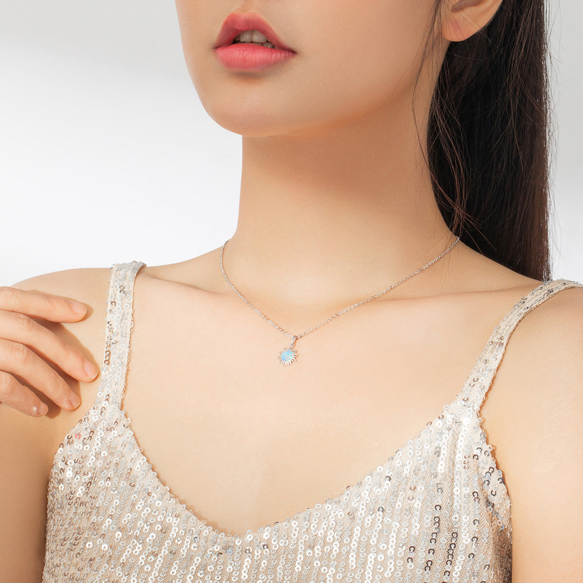 925 Sterling Silver Necklace 45cm for Women