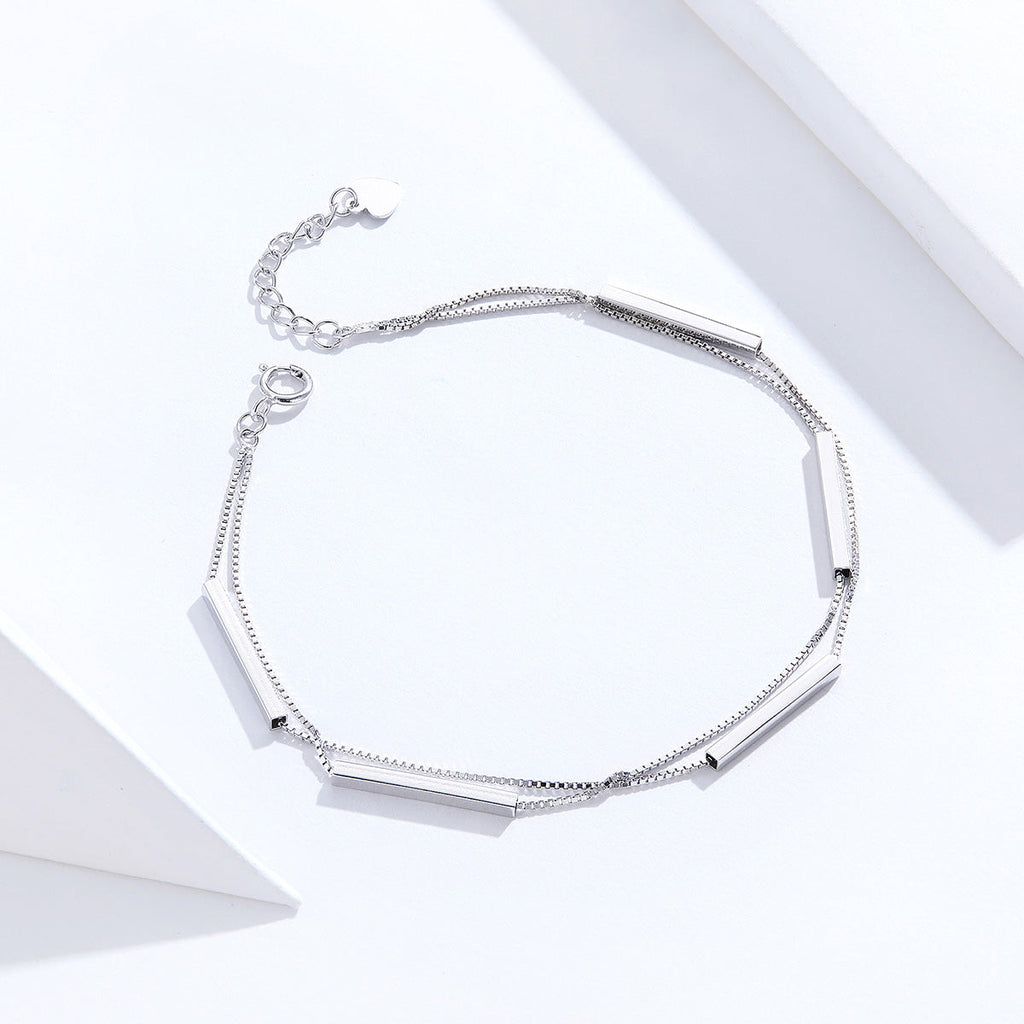 925 Sterling Silver Bracelet 20cm for Women