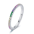 925 Sterling Silver Pavé Set CZ Ring Size 6 for Women
