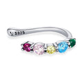 925 Sterling Silver Earrings with Pavé Setting & CZ - Oxidized Silver - 0.3*1.2cm
